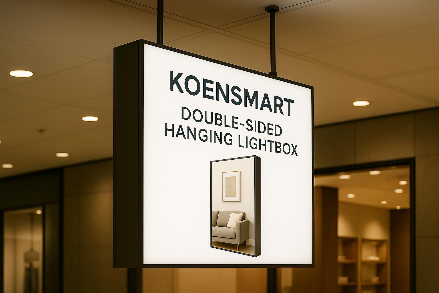 双面吊牌灯箱