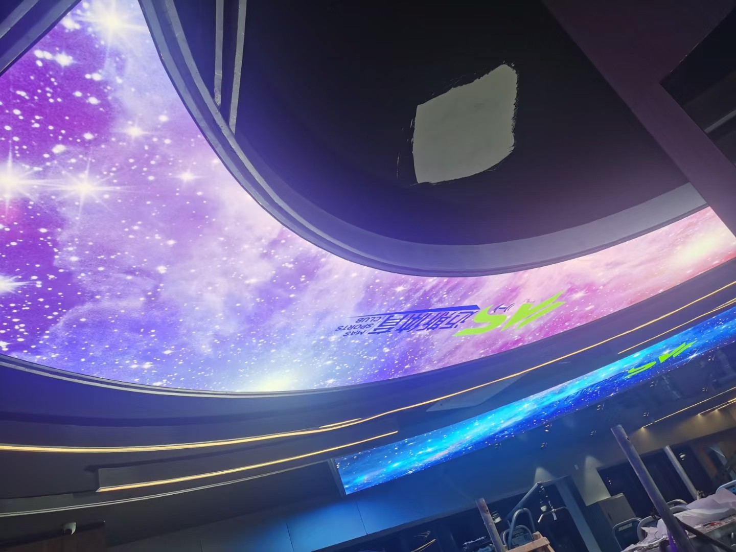 星空软膜天花图案与异形顶面应用参考